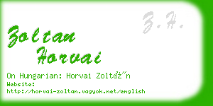 zoltan horvai business card